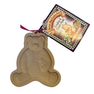 Brown Bag Cookie Art Teddy Bear Cookie & Craft Mold NWT Vintage Bakeware